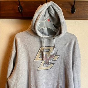 Boston College hoodie, grey cotton material, size 3xlt,
